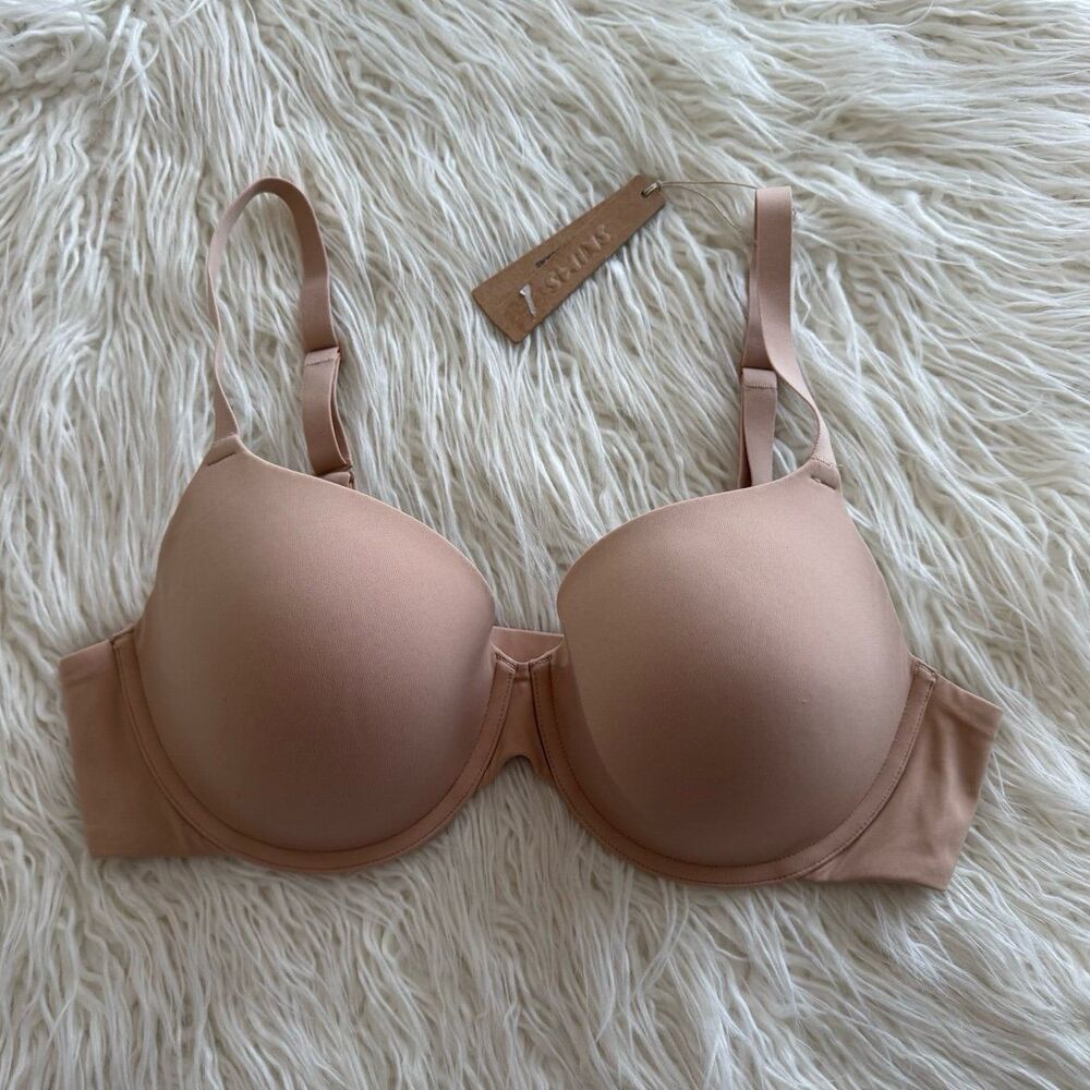 Skims Fits Everybody T-shirt Bra Clay Size 38C